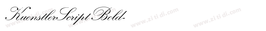 KuenstlerScript Bold字体转换
